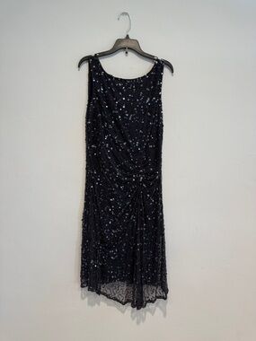 Pisarro Nights Black Sequin Midi Dress